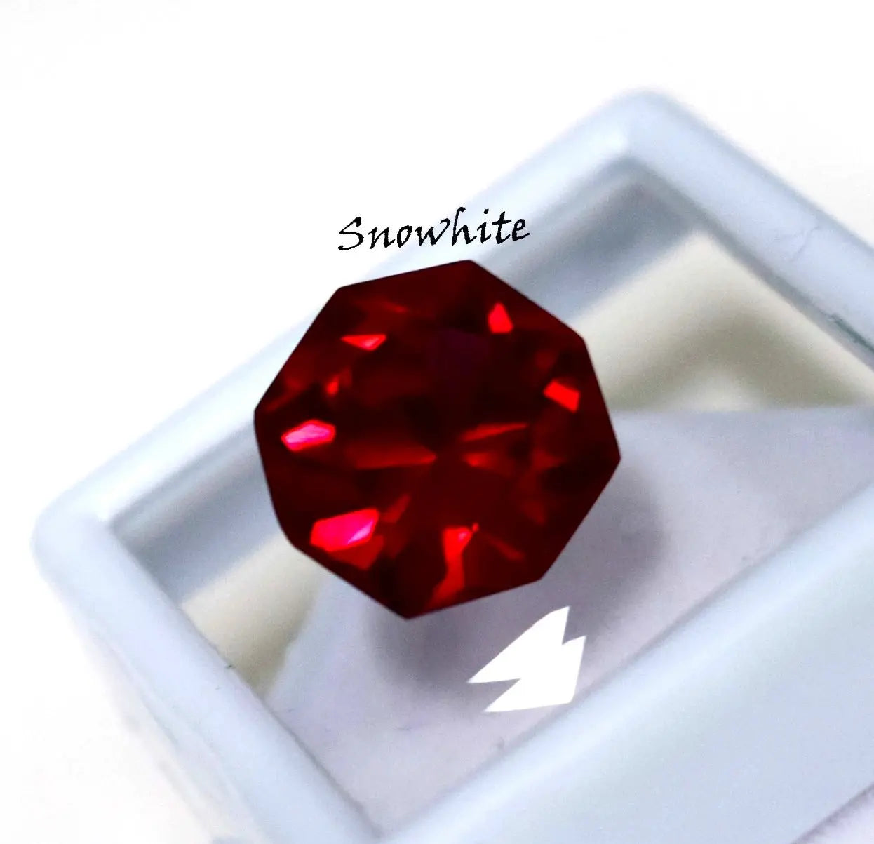 Natural 8 Ct Red Ruby Octagon Cut Certified Gemstone Vivid Blood Red Loose Stone ABC Jewelries